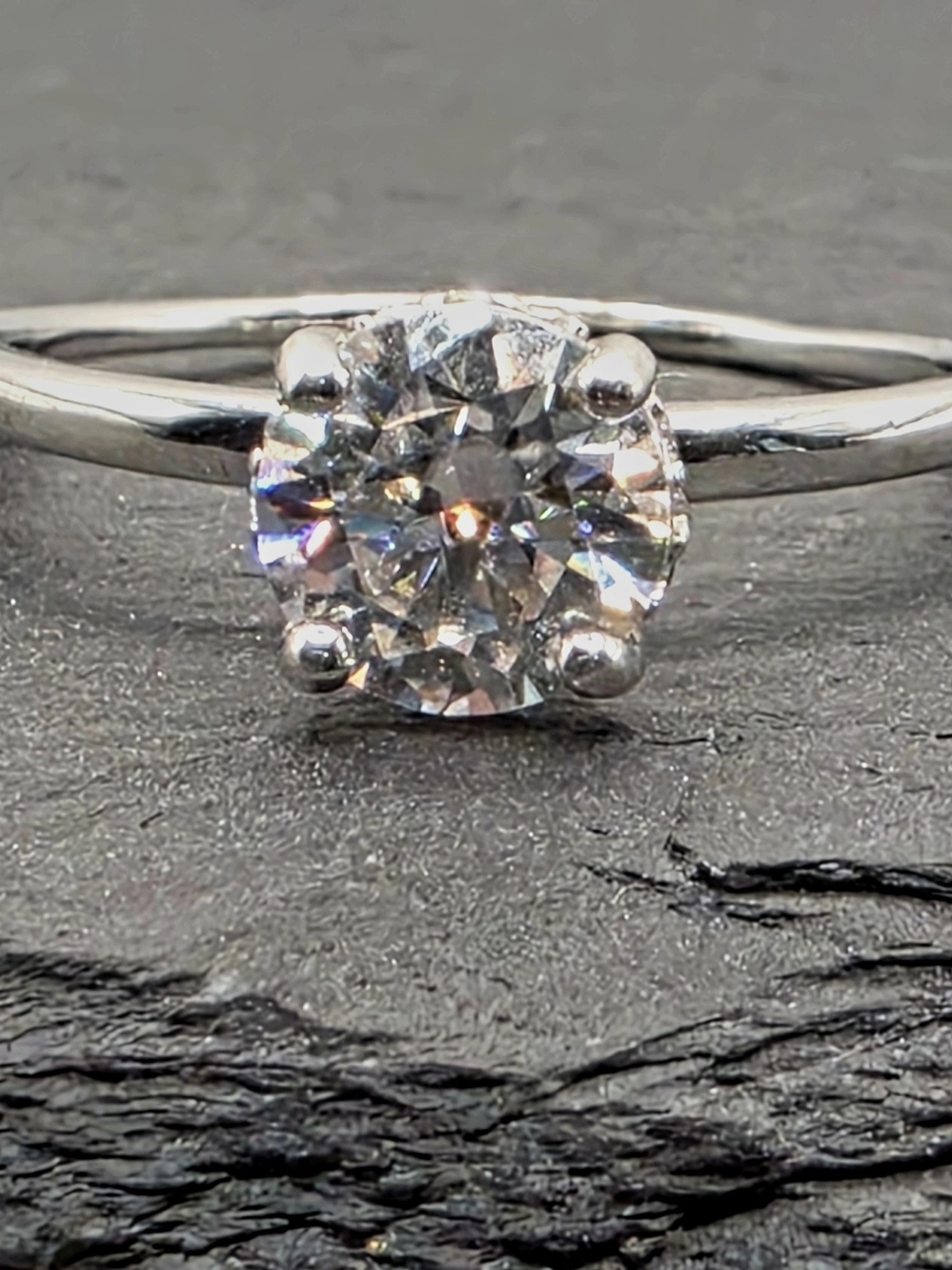 1ct Round Moissanite W/Halo S925